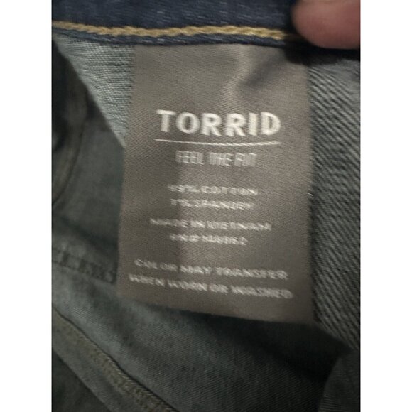 Torrid Boyfriend Straight Vintage Stretch High Rise Denim Jeans Size 16 - Picture 4 of 9